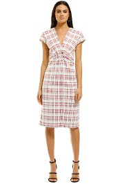 Scanlan-Theodore-Plaid-Turban-Dress-Front