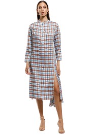 Scanlan Theodore - Check Shirt Dress - Multi - Front