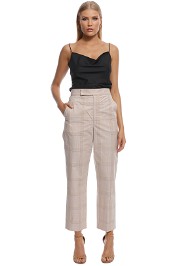 Scanlan Theodore - Check Slim Fit Trouser - Frappe - Front