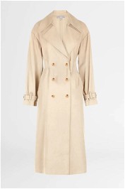 Shona Joy Matilda Trench Coat Crema