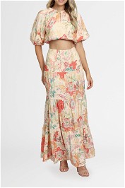 Significant Other Salvador Top and Skirt Set Picnic Peonies print