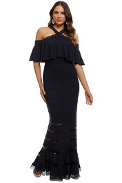 Tadashi Shoji - Crystal Gown - Navy - Front