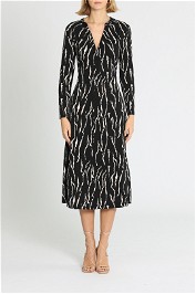 Whistles Rumi Midi Dress Black