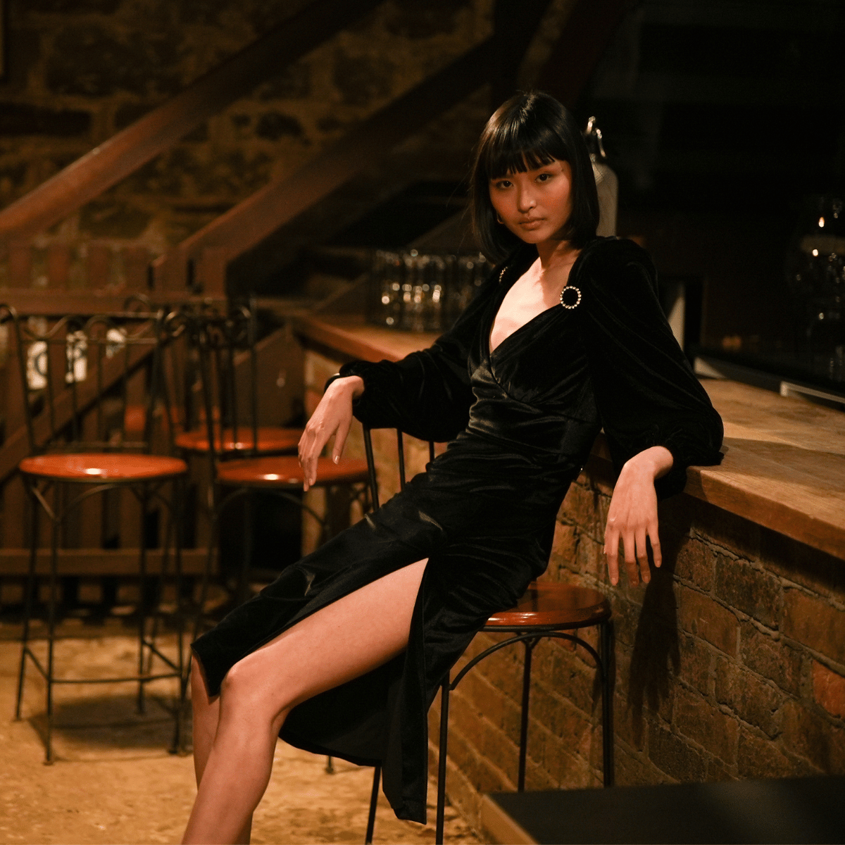 models wearing race style clothing